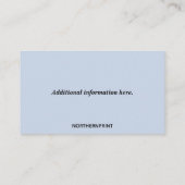 Carte De Visite Écrivain indépendant modifiable (Dos)