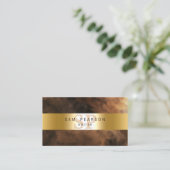 Carte De Visite Écrivain LittéraireArts Publier Monogramme GoldStr (Debout devant)