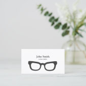 Carte De Visite Écrivain Nerdy Lunettes Hipster (Debout devant)
