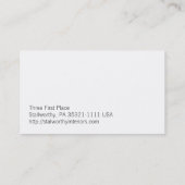 Carte De Visite Écrivain romain industriel (Dos)