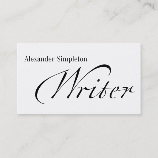 Carte De Visite Écrivain romain industriel (Devant)