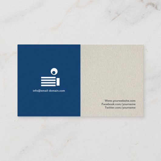 Carte De Visite Écrivain Technique - Simple Élégant Design (Dos)