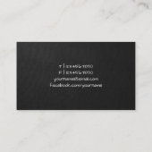 Carte De Visite Écrivains Auteurs noir et blanc Plume de plongée s (Dos)