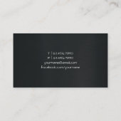 Carte De Visite Écrivains / Auteurs Stylo plume noir et or Quill (Dos)