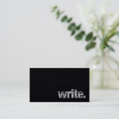 Carte De Visite Écrivez : Auteur, écrivain indépendant, auteur sur (Debout devant)