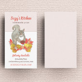 Carte De Visite Écureuil à tarte