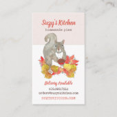 Carte De Visite Écureuil à tarte (Devant)