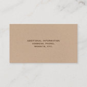 Carte De Visite Écureuil au café (Dos)