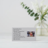 Carte De Visite Écureuil futé lisant un dictionnaire (Debout devant)