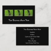 Carte De Visite Écureuil moulu noir de BGRO (Devant / Derrière)