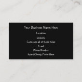 Carte De Visite Écureuil moulu noir de BGRO (Dos)