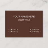 Carte De Visite Écureuil Ne Testez Pas Mon Intelligence Écureuil (Dos)