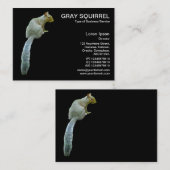 Carte De Visite Écureuil noir (Devant / Derrière)