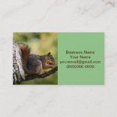 Carte De Visite Écureuil zen (Devant)