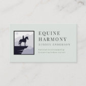 Carte De Visite Écurie Moderne Minimaliste (Devant)