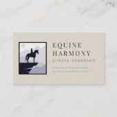Carte De Visite Écurie Moderne Minimaliste (Devant)