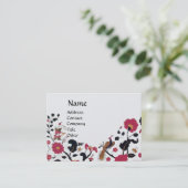 CARTE DE VISITE EDEN / JARDIN BLANC (Debout devant)