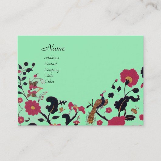 CARTE DE VISITE EDEN / JARDIN BLANC (Devant)
