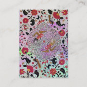 CARTE DE VISITE EDEN / JARDIN BLANC PURPLE GOLD SPARKLES (Dos)