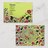 Carte De Visite EDEN / JARDIN BLANC, topaz jaune (Devant / Derrière)