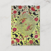 Carte De Visite EDEN / JARDIN BLANC, topaz jaune (Dos)