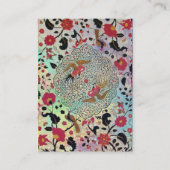 CARTE DE VISITE EDEN / JARDIN WHIMSIQUE EN PARKLES D'OR (Dos)