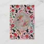 CARTE DE VISITE EDEN / JARDIN WHIMSIQUE EN PARKLES D'OR (Dos)