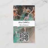 Carte De Visite Edgar Degas - Danseuse basculant - Code QR (Devant)