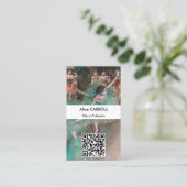 Carte De Visite Edgar Degas - Danseuse en mouvement - Code QR (Debout devant)