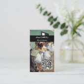 Carte De Visite Edgar Degas - La classe de danse - Code QR (Debout devant)