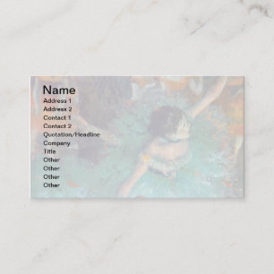 Carte De Visite Edgar Degas - Les Danseuses Vertes - Danse de Ball