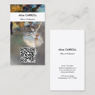 Carte De Visite Edgar Degas - L'Étoile - Code QR