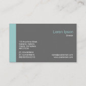 Carte De Visite Edge v2 - Bleu d'aqua clair (Dos)