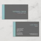 Carte De Visite Edge v2 - Bleu d'aqua clair (Devant / Derrière)