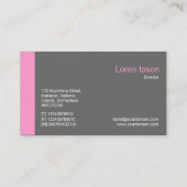 Carte De Visite Edge v2 - rose (Dos)