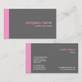 Carte De Visite Edge v2 - rose (Devant / Derrière)