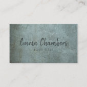 Carte De Visite Edgy Grunge Ethereal Smoky Blue Grey Texture (Devant)