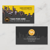 Carte De Visite Édifice municipal de la foule Silhouette chauffeur (Devant / Derrière)