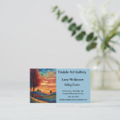 Carte De Visite Editable Art Gallery (Debout devant)