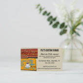 Carte De Visite Editable Custom Signage Shop (Debout devant)