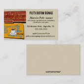 Carte De Visite Editable Custom Signage Shop (Devant / Derrière)