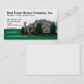 Carte de visite Editable d'agent immobilier (Devant / Derrière)