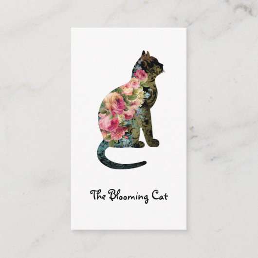 Carte de visite editable de FLEURISTE (Devant)