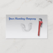 Carte de visite EDITABLE de la tuyauterie Co (Dos)