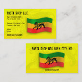 Carte de visite Editable de Rastafarian (Devant / Derrière)