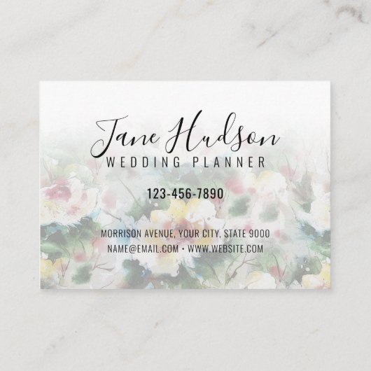 Carte de visite éditable élégante simple minimalis (Dos)