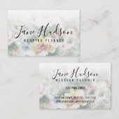 Carte de visite éditable élégante simple minimalis (Devant / Derrière)