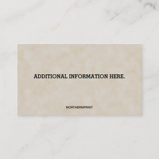 Carte De Visite Editable Funny Retirement (Dos)