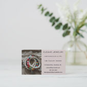 Carte De Visite Editable Handmade Jewelry (Debout devant)