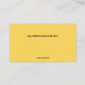 Carte De Visite Editable Hay Bale (Dos)